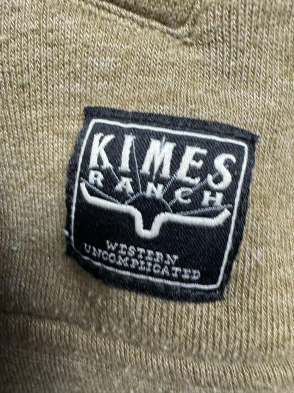 Kimes Ranch Hoodie Mens L Brown Tan Fleece Pullover Western Logo Kangaroo Pocket - Picture 3 of 7